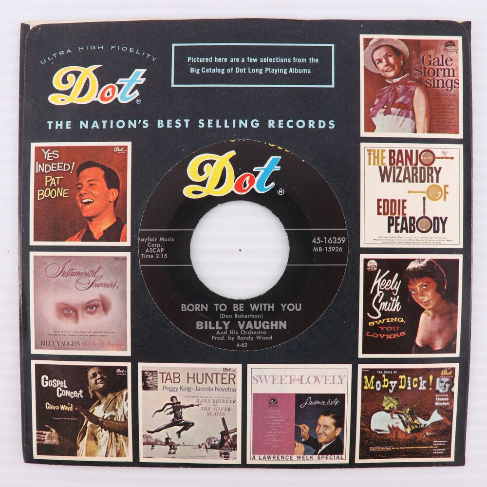 Billy Vaughn - Born To Be With You / Continental Melody - 45 rpm Record 45-16359